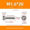 Parafusos de cabeça sextavada de cabeça de copo de aço inoxidável 304 parafusos de cabeça cilíndrica parafusos de cabeça redonda fixadores atacado M1.4-M12