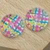 Botões Coloridos de Resina com Quatro Furos e Bordas Finas para Roupas Infantis Camisas, Botões Redondos Costurados à Mão com Bordas Finas, Botões Decorativos Infantis com Quatro Furos