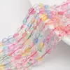 Cuentas de Vidrio Transparente Hielo Aretes DIY Cuentas Sueltas Agrietado Ligero Octagonal Plano Cristal de Hielo Cristal Artificial Cuentas para Bisutería Venta al por Mayor