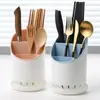 Jaula para Palillos de Gran Capacidad Escurridor Almacenamiento de Vajilla Cesta para Palillos Cocina Plástico Multifuncional Soporte para Cuchillos, Tenedores y Cucharas