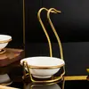 Suporte Especial para Colher de Sopa de Hotel de Luxo Suporte para Colher Masculino Suporte para Escorredor de Panela Quente Comercial Suporte para Colher de Aço Inoxidável Espessado Dourado