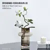 Jarrón de Vidrio Transparente Retro Francés para Té, Cultivo de Plantas Verdes y Flores, Hidropónico, Redondo, Recto, Ilustración, Juego de Flores