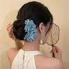 Pente de cabelo floral para mulheres, novo modelo 2026, pente lateral de alta qualidade, estilo suave e elegante, adequado para sessões de fotos
