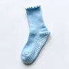 Calcetines de yoga sin costuras para mujer, calcetines de suelo antideslizantes de silicona amortiguadores, calcetines de media pantorrilla específicos para interiores para deportes de Pilates y fitness