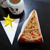 Caixa de Pizza Triangular Caixa de Pizza 9 Polegadas Caixa de Embalagem Caixa de Papel para Pizza Caixa de Pizza Triangular com Cantos Cortados