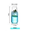 Jarra de Jugo de Vidrio Transparente Juego de Una Jarra Una Taza Hogar Vidrio de Alto Borosilicato Juego de Hervidor de Agua Fría para Una Persona