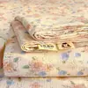 Sábanas de Gasa de Doble Capa Nuevas de Verano Pieza Única Lavables a Máquina Dormitorio de Estudiantes Sábanas para Cama en Casa Funda de Almohada Juego de Tres Piezas para Cama