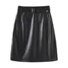 Falda Corta de Piel de Oveja Haining Transfronteriza para Mujer - Nuevo Otoño 2026 Falda de Cintura Alta Adelgazante de Línea A Talla Grande