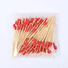 Suministro exclusivo transfronterizo de coloridos palillos con forma de corazón para fiestas, bares, platos de frutas y decoraciones de aperitivos, coloridos palillos para cócteles