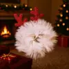 Lazos para el pelo de peluche navideños de venta caliente transfronterizos, diademas, cintas para la cabeza, accesorios para el pelo de astas de ciervo navideño, en stock al por mayor para peinado