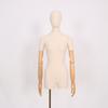 Tienda de ropa modelo de lino de bambú accesorios muñeca de medio cuerpo estilo coreano maniquí maniquí de plomo soporte para modelo soporte para exhibición en ventana