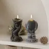 Amapola DIY Resina Halloween Rosa Fantasma Mano Adorno Garra Mágica Mano Fantasma Bola Yeso Aromaterapia Vela Molde de Silicona