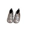 Botas Curtas Retro com Costura Coreana para Meninas Kidsren's Bow Boots Outono e Inverno 2025 Novas Botas Curtas para Meninas Bebês