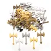 Acessórios de Joias de Liga Retro DIY Pingente de Machado de Arma Pulseira Chaveiro Pingente Decorativo M32