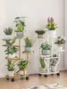 Estante de Flores de Hierro de Múltiples Niveles para Balcón de Casa, Estante de Flores Móvil de Piso para Sala de Estar para Colocar Macetas
