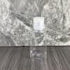 20 Dientes 50ml Triángulo Trapezoidal PET Color Incoloro Transparente Botella Pequeña de Desinfectante de Manos para Llevar con Tapa Flip Alcohol