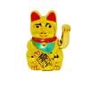 Adorno de Gato de la Fortuna de 4 pulgadas Transfronterizo Operado por Batería Dorado Clásico para Inauguración de Casa Gato que Mueve la Mano Atrae Riqueza y Tesoro Gato