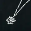 Nuevo Estilo Coreano Moda Copo de Nieve Diamante Collar Japonés y Coreano Corto Chapado en Plata Colgante Pequeño Cadena Clavícula Regalo de Navidad