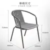 Mesa y Sillas de Tela Teslin para Exteriores de Ocio en Stock Muebles de Exterior Ingeniería Hotelera Jardín Combinación de Mesa y Sillas para Comedor al Aire Libre