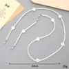 Joyería Zhuzui Nueva Cadena Cruzada de Perlas ABS Hecha a Mano con Cuentas Cadena para Teléfono Móvil Correa para Teléfono Móvil Cadena de Bolso de Hombro