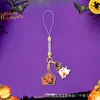 Amazon Halloween Llavero Colgante de Terror Calavera Fantasma Dibujo Animado Calabaza Gato Colgante para Bolsa Lanyard