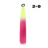 Peluca de Nuevo Estilo para Mujer, Cola de Caballo Larga Trenza Grande de Fibra Sintética de Colores, Trenza Grande de Color Dorado Láser de un Solo Hilo, Accesorio para el Cabello de Chica Popular