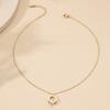 Collar digital romano nuevo 2023 para mujer, joyería fresca y dulce de acero de titanio al por mayor, cadena de clavícula con diamantes y circonitas transfronterizas.