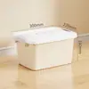 Caja de Almacenamiento Gruesa de Gran Capacidad Caja Organizadora de Plástico para Snacks Libros Juguetes Caja de Almacenamiento de Plástico para Ropa del Hogar y Artículos Varios