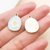 Día de Pascua Huevo Sorpresa Lindo Conejo Colgante de Aleación Pulsera DIY Llavero Accesorios para Pendientes
