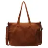 Bolso casual simple de moda nuevo 2026 para mujer, estilo commuter, estilo perezoso, bolsa de mano de pana, bolso de hombro cruzado