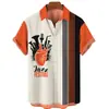 Transfronterizo AliExpress 3D moda verano casual estación independiente venta caliente estampado camisa hawaiana para hombre vacaciones junto al mar