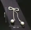 Accesorios de Hardware Plata Diamante Completo Lazo Borla Accesorios para Joyería DIY Diseño Broche para Ropa Accesorios para Pendientes