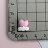 Rosa Brillante Mini Accesorios de Resina tamaño pequeño Amor Nube Joyería para Uñas Aretes Crema Funda para Teléfono