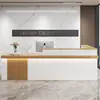 Balcão de Bar de Canto Estilo Chinês, Balcão de Caixa Registradora, Balcão de Recepção Frontal de Empresa, Balcão Comercial para Loja de Roupas, Balcão Pequeno, Mesa de Escritório