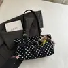 Bolso cruzado nuevo para mujer con lunares, bolso de axila, bolso sencillo pequeño y fresco de un solo hombro, bolsa de mano de gran capacidad para el trabajo, bolso de moda
