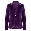 Chaqueta de Traje Elegante de Color Puro, Nueva Moda Otoño e Invierno para Mujer, Transfronteriza Europea y Americana de Amazon 2025