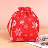 Nueva bolsa de regalo de Navidad con cordón de algodón estampado digital Navidad bolsa de embalaje bolsa de almacenamiento de regalos personalizada