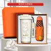 Kit de Presente para Reunião Anual de Negócios com Logotipo Personalizado, Caneca de Café, Massageador de Pescoço, Carregador Portátil (Power Bank), Guarda-chuva, Lembrancinhas para Funcionários e Clientes
