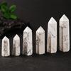 Columna Hexagonal de Punta Única de Cristal Natural de Donghai, Varios Materiales, Gema Energética Columna de Cristal, Piedra en Bruto Pulida, Venta Caliente Transfronteriza