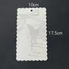 10x 17,5 borda ondulada coleção cartão corrente de celular diy cartão traseiro chaveiro pingente corrente de papelão decorativa cartão traseiro