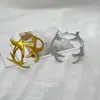Pulseira Aberta Geométrica de Estrela do Mar em Metal Nicho Luxo Leve High-End Nova Pulseira Moda Europeia e Americana Personalizada Joias