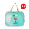 Bolsa de playa portátil para natación al aire libre, gran capacidad, de PU transparente, para artículos de tocador, cosméticos, multifuncional, bolsa de mano separada para artículos secos y húmedos.