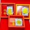 Pegatina Dorada para Teléfono Princesa Por Favor Hazte Rica Ten Dinero para Gastar Calabaza Caja de Regalo Set Pegatina Pura de Oro para Teléfono Tráfico Conducción Pequeño Regalo Venta al por Mayor