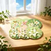 Jogos Americanos de Madeira para Novos Produtos Transfronteiriços, Porta-Copos Redondos de Madeira, Artesanato de Madeira para Festas Familiares, Porta-Copos Decorativos de Madeira