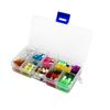 50 PEÇAS caixa de fusíveis de carro média fusível plugue kit DIY carro cor 3A-40A