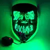 Besame Luminosa Transfronteriza Mascarilla Venta al por Mayor Mascarada Luz Fría LED Máscara Halloween Accesorios de Terror