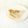 Pulsera de temperamento de suministro transfronterizo para mujer, aleación exagerada chapada en oro, apertura, estilo de celebridad de internet 2021, pulsera de oro al por mayor
