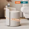 Taburete de Tocador de Lujo Ligero, Taburete Moderno Minimalista Nórdico para Tocador de Dormitorio de Niñas, Taburete Redondo Silla de Celebridad de Internet, Taburete de Maquillaje