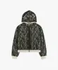 Sudadera con Capucha de Encaje Patchwork Estilo Europeo y Americano para Otoño e Invierno para Hombres y Mujeres, Sudadera Reversible de Moda Callejera