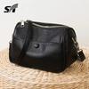 Bolsos Transfronterizos de Comercio Exterior, Estilo Nuevo, Sencillo y de Moda, Multicapa, Bolso de Mujer de Gran Capacidad, Bolso de Hombro, Bolso Cruzado de Piel de Vaca de Primera Capa